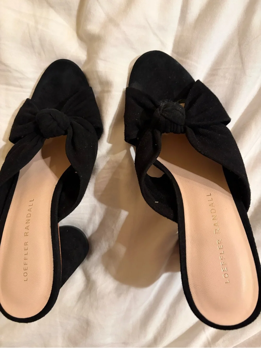 Loeffler Randall Black Knot Slip-On Mules